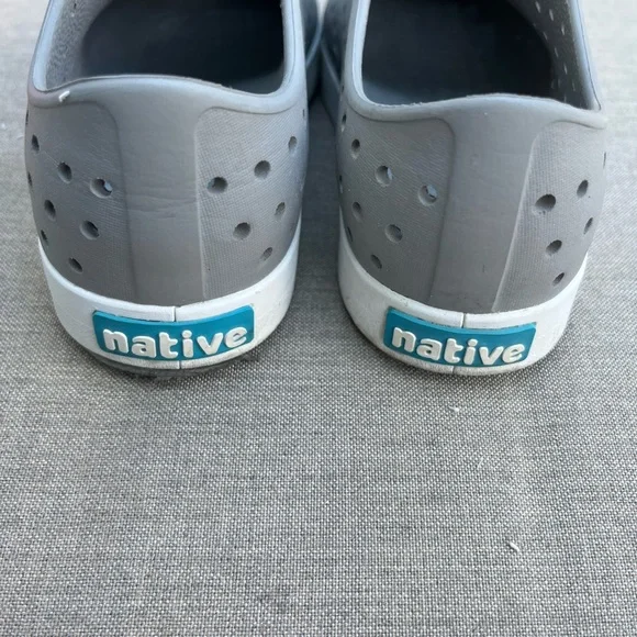 Native Shoes Kids Gray Slip-On Water Shoes - Picture 3 of 4